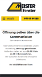 Mobile Screenshot of meister-fenster.de