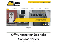 Tablet Screenshot of meister-fenster.de